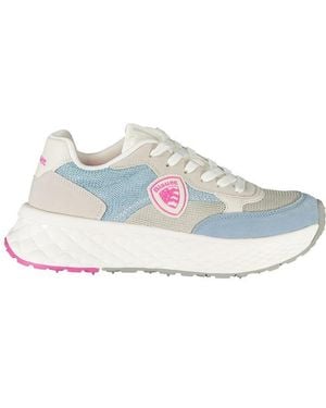 Blauer Azzurro Polyurethane Trainer - Blue