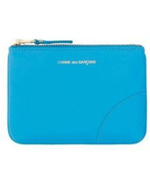 Comme des Garçons Blue Calf Leather Bos Taurus Wallet