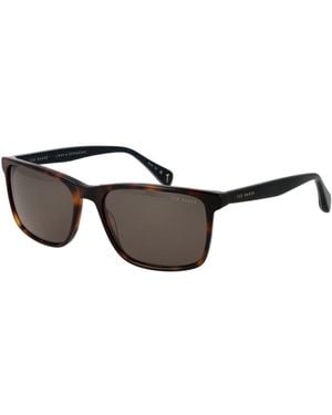 Ted Baker Brown Acetate Sunglasses - Black