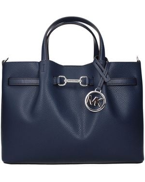 Michael Kors Blue Leather Handbag
