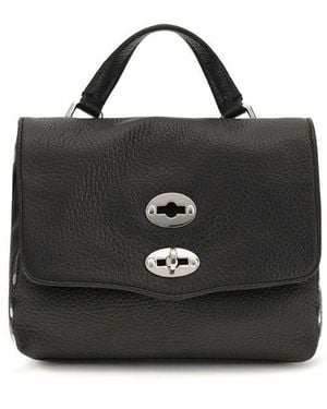 Zanellato Black Calf Leather Bos Taurus Handbag