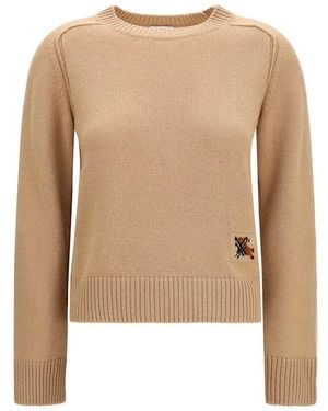 Burberry Beige Cashmere Jumper - Natural