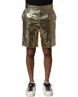 Dolce & Gabbana Sequin Shorts - Green