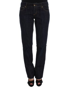 Roberto Cavalli Chic Straight Fit Designer Jeans - Blue