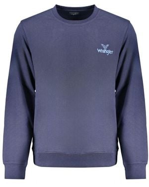 Wrangler Blue Cotton Mens Sweatshirt