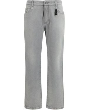 Ermanno Scervino Grey Cotton Boyfriend Jeans