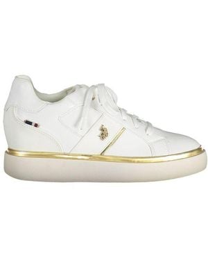U.S. POLO ASSN. White Polyester Sneaker