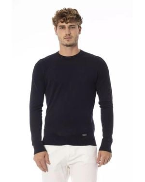 Baldinini Blue Cashmere Sweatshirt