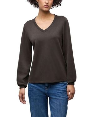 Street One Brown Modal Sweatshirt - Black
