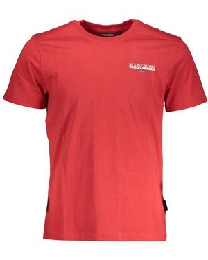 Napapijri Cotton T-Shirt - Red