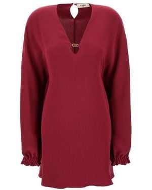 Fendi Short Dresses - Red
