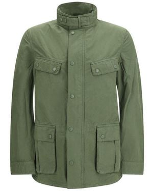 Barbour Bicolor Cotton Coat - Green