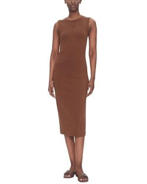Calvin Klein Brown Cotton Long Dress