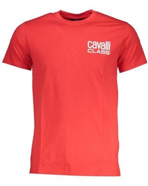 Roberto Cavalli Cotton T-Shirt - Red
