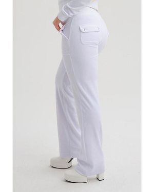 Juicy Couture Polyester Casual Trousers - White