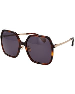 Max Mara Brown Acetate Sunglasses - Purple