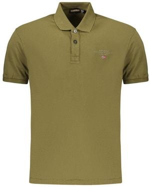 Napapijri Green Cotton Men's Polo Shirt