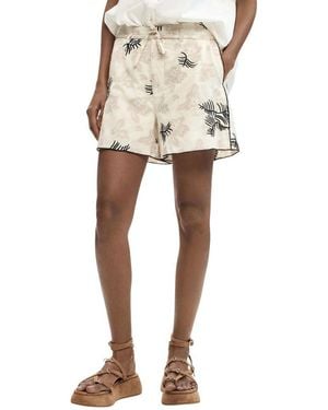 Desigual Cotton Shorts - Natural