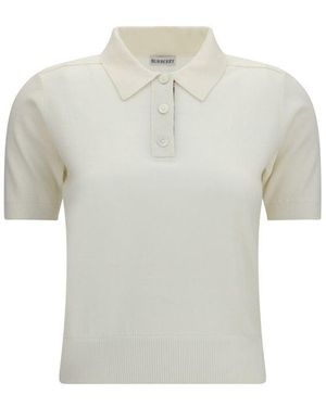 Burberry Beige Wool Oves Aries Polo Shirt - Grey