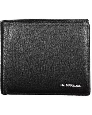 La Martina Leather Wallet - Black