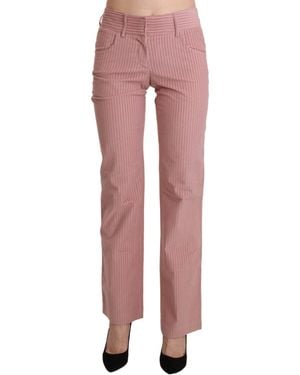 Ermanno Scervino Chic Mid Waist Straight Trouser - Multicolor