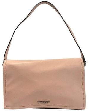 Twinset Pink Polyurethane Shoulder Bag - Multicolour