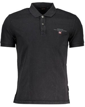 Napapijri Cotton Polo Shirt - Black
