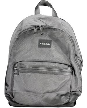 Calvin Klein Nero Polyester Backpack - Gray