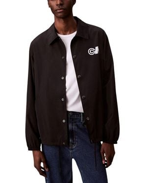 Calvin Klein Black Polyester Shell Jacket