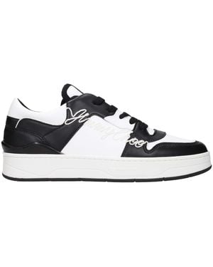 Jimmy Choo Leather Sneakers - Black