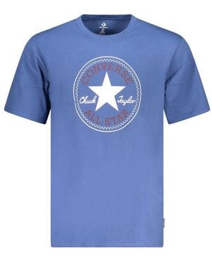 Converse Blu Cotton T-Shirt - Blue