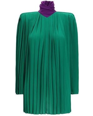 Valentino Garavani Bicolour Silk Shirt - Green