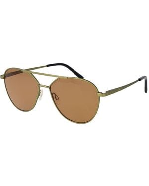 Serengeti Bicolour Plastic Sunglasses - Brown