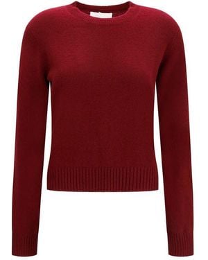 Lisa Yang Bordeaux Cashmere Jumper - Red