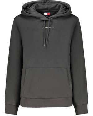 Tommy Hilfiger Logo Pullover Hoodie - Gray