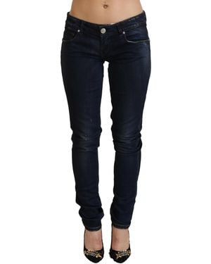 Acht Blue Low Waist Slim Fit Denim Jeans