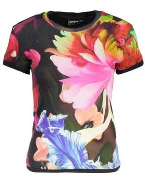 Desigual Cotton T-Shirt - Pink