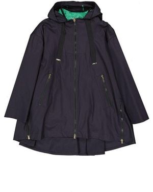 Herno Blue Cotton Shell Jacket