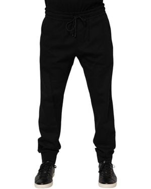 Dolce & Gabbana Jogger Trousers Drawstring - Black