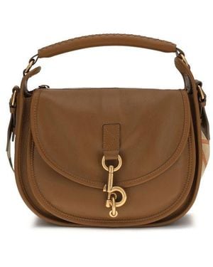 Burberry Brown Calf Leather Bos Taurus Shoulder Bag
