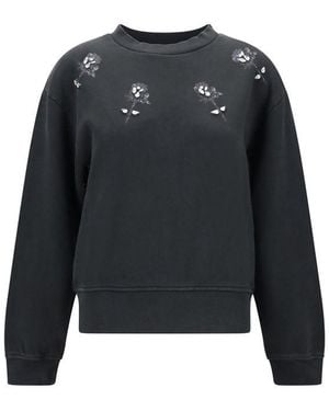 Pinko Rhinestone Sweatshirt - Black