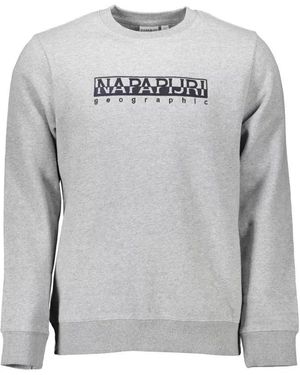 Napapijri Gray Cotton Sweater