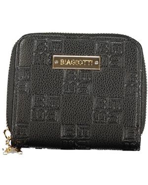 Laura Biagiotti Black Polyurethane Wallet