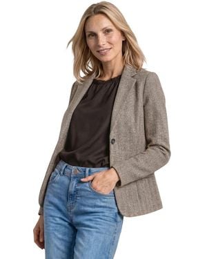 Street One Brown Polyester Blazer