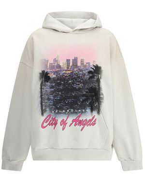【BALENCIAGA】 City Of Angels フーディー City Of Angels Outerwear Zip-up Hoodie in Black Faded