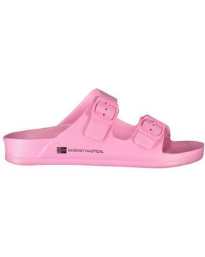 Norway 1963 Rosa Plastica Donna Ciabatta - Pink