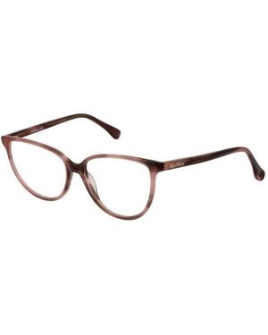 Max Mara Pink Acetate Glasses (frames) - Brown