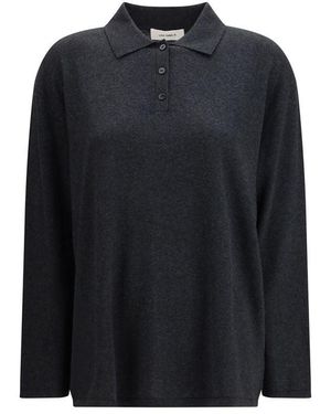 Lisa Yang Gray Cotton Sweatshirt - Black