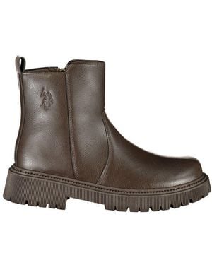 U.S. POLO ASSN. Brown Polyurethane 's Boot