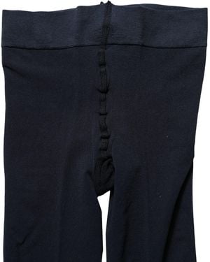 Dolce & Gabbana Dark Nylon Sheer Tights Stockings Socks Elastane Clothing - Blue